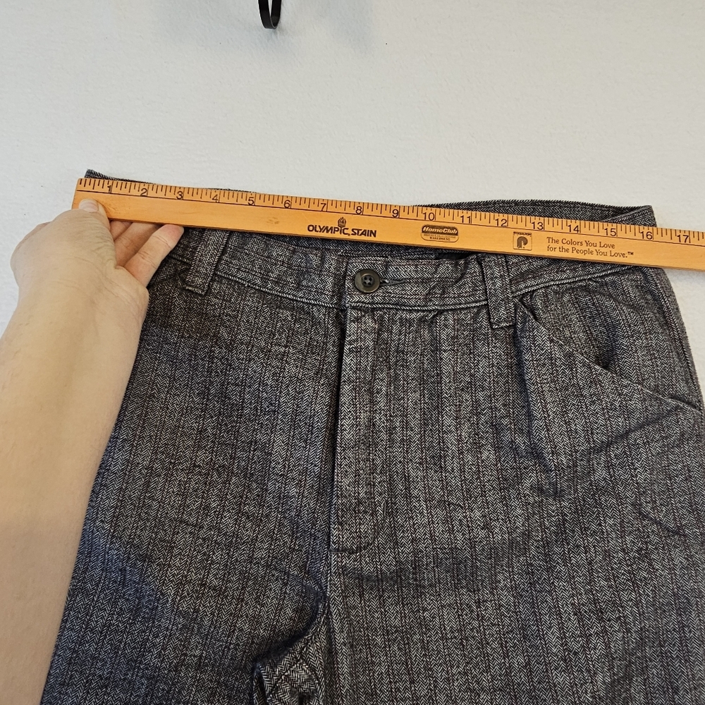 Standard Cloth Gray Pinstripe Trousers Size 34 - Picture 5 of 12
